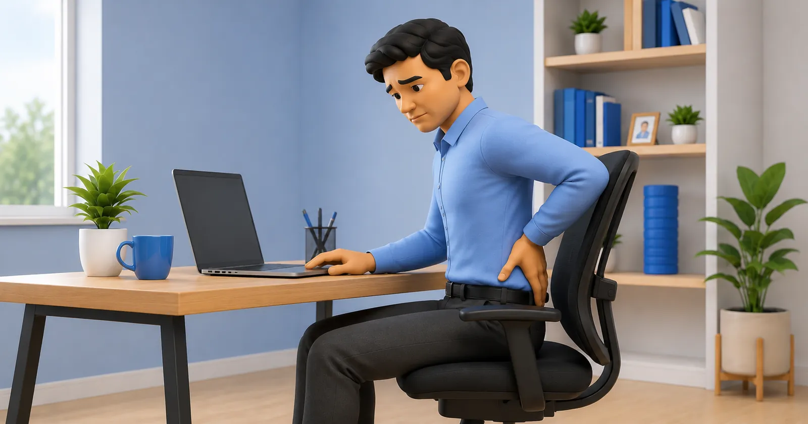 Illustration of the lower spine and core stabilising muscles a physiotherapist targets for recurring back pain