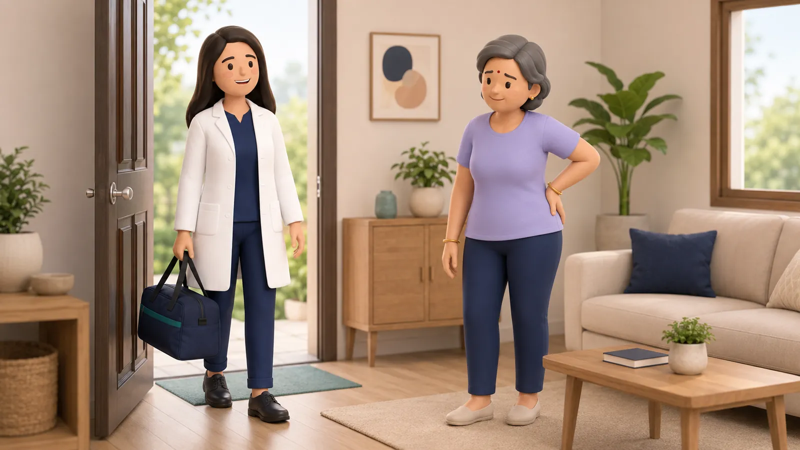 Can you book a same-day or urgent home-visit physiotherapist?